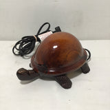 Brown Glass Turtle Nightlight Table Lamp