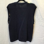 Lauren Hansen Blue Cable Knit "Fishing" Vest