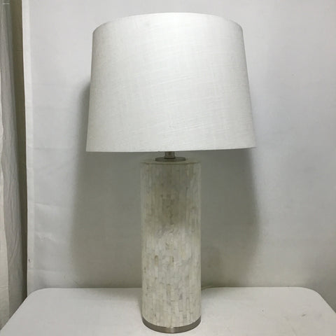 Modern Off-White Shell Table Lamp