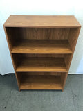 Modern Faux-Oak Laminate 4-Tier Shelf