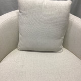 Contemporary Pottery Barn Off-White "Balboa" Swivel Armchair