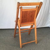Vintage Craftsman Solid Maple & Pine Folding Chair