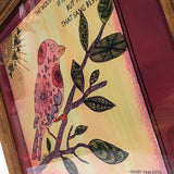 Eltimar Design Framed "If No Birds Sang" Zentangle Inspired Artwork Print