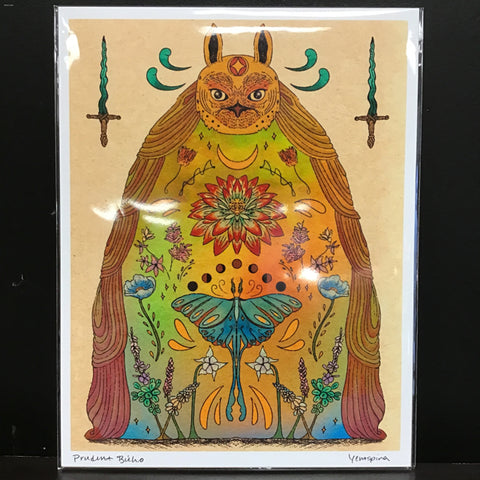 Yen Ospina "Prudent Búho" 8.5x11 Signed Art Print
