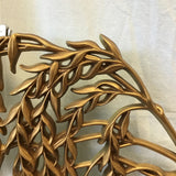 Vintage MCM Burwood Gold Painted Resin Willow Branch