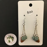 Green Thumb Crafts Small Clay Hanging Plant Hook Earrings