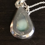 Double Star Larimar & Sterling Silver Pendant Necklace