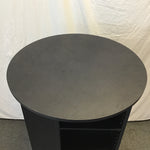 Hammacher Schlemmer Black Laminate Rotating CD/DVD Shelf