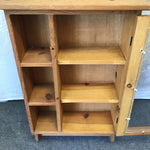 Vintage Solid Pine 3-Tier Wall Cabinet