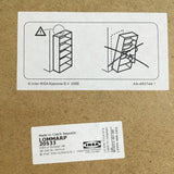 IKEA LOMMARP Black Laminate 5-Tier Shelf