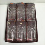 New In Box! Set of 6 Vintage Clarenbridge Crystal Tumblers