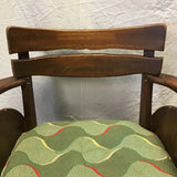 Vintage Farmhouse Solid Pine Armchair