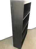 Craftsman Black-Painted Solid Oak 5-Tier Shelf