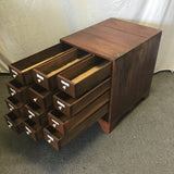 Vintage Solid Cedar Apothecary's Box of Drawers