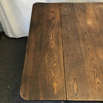 Vintage Solid Oak Drop-Leaf Dining Table