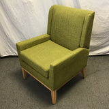 Modern Green Upholstered Armchair