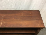 Vintage Solid Black Walnut 4-Tier Shelf