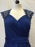 New With Tags! Alex Evenings Dark Marine Faux-Wrap Dress
