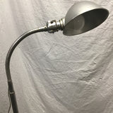 Vintage Atomic Silver Metal Adjustable Height Floor Lamp