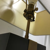 Modern Mission Martha Stewart "Barclay" Brown & Brass Metal Table Lamp