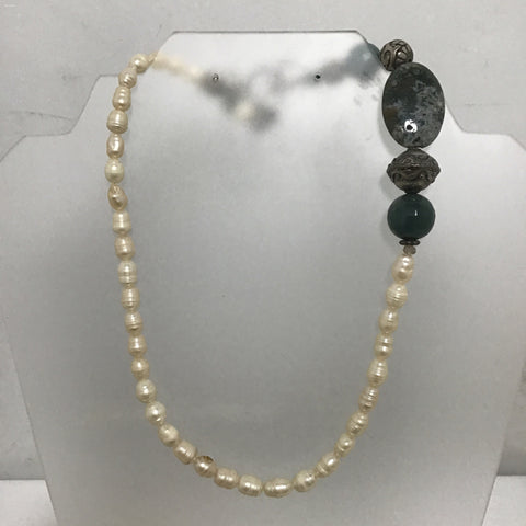 Pearl & Agate Necklace