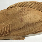 Hand-Carved Wooden Fish Sculpture