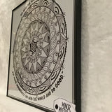 Eltimar Design Framed 12x12 "Do Good" Mandala Zentangle Inspired Artwork