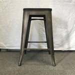 Single Modern Industrial UrbanMod Metal & Oak Counter Stool