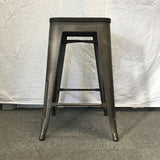 Single Modern Industrial UrbanMod Metal & Oak Counter Stool