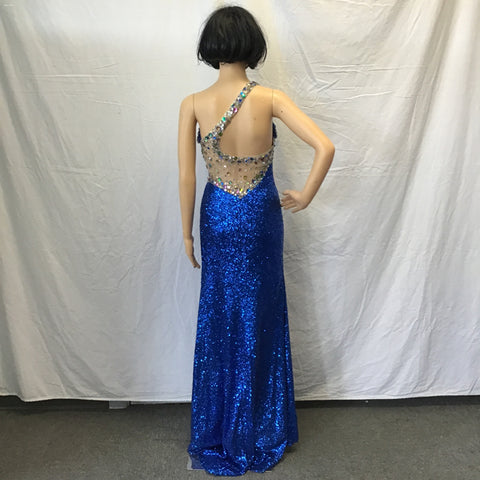 B'Dazzle Blue Sequin Maxi Dress by Alyce Paris Mimi's Attic Ithaca B'Dazzle Blue Sequin Maxi Dress by Alyce Paris Mimi's Attic Ithaca