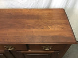 Vintage Federal Solid Cherry 3-Drawer Buffet