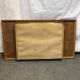 Vintage Mid-Century Modern/Regency Solid Maple Mirrored Wall Display Shelf