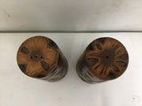 2pc Modern Brutalist Terry Wilson Banksia Tree Salt & Pepper Shakers