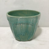 Vintage MC Roseville Green Ceramic Planter