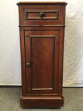 Vintage Mahogany Veneer & Marble Top Plant Stand