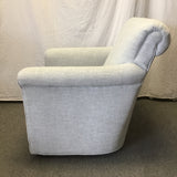 Contemporary England Furniture "Jakson" Grey Upholstered Swivel Armchair