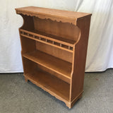Vintage Medium-Stained Solid Maple 4-Tier Shelf