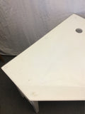 Contemporary Ashley Furniture White "Meg" Corner Computer Desk
