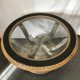 Vintage Reproduction French Regency Glass-Top Coffee Table