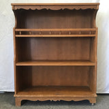 Vintage Medium-Stained Solid Maple 4-Tier Shelf