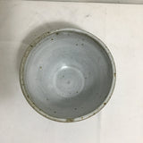 Signed Blue Glazed Ceramic Bowl