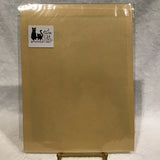 Twin Cat 9x12 Blue, Green, & Yellow Signed Art Print on Yellow Paper