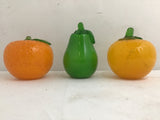 4pc Assorted Glass Fruit