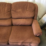 Modern Smith Bros. Burnt Umber 3-Cushion Sofa