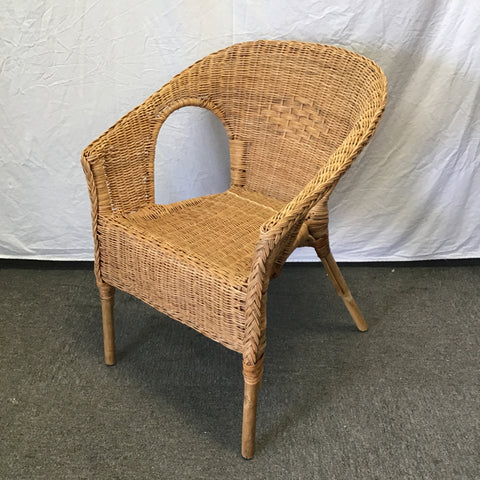 Single IKEA AGEN Rattan & Bamboo Patio Chair