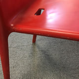 Contemporary MCM Magis Red Resin Air Chair by Jasper Morrison