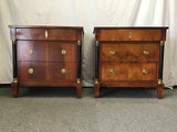 Pair of Vintage Century Furn. Cherry Veneer Nightstands