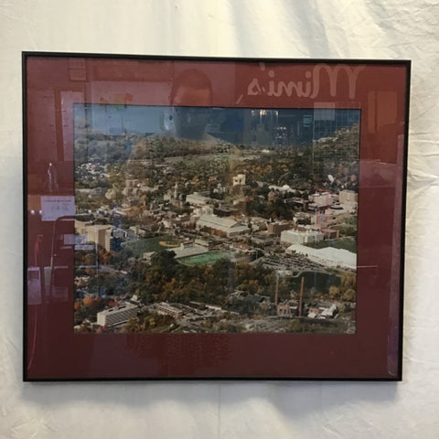 Modern Framed Cornell Aerial Photograph