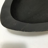 8pc Service for 7 Vintage Solid Ebony Salad Serving Set