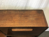 Vintage MC Walnut Veneer Secretary Desk